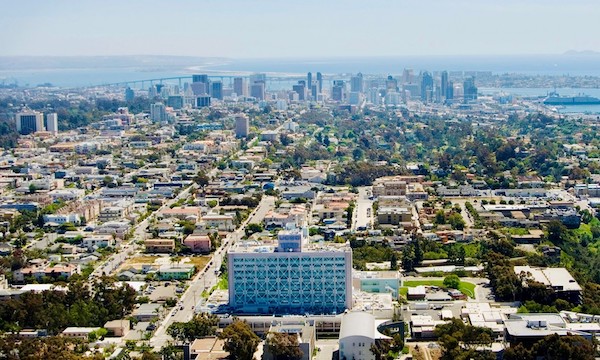 aerial view of Hillcrest Medical Center